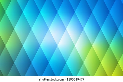 Light Blue, Green vector backdrop with rectangles, squares. Decorative design in abstract style with rectangles. Modern template for your landing page.