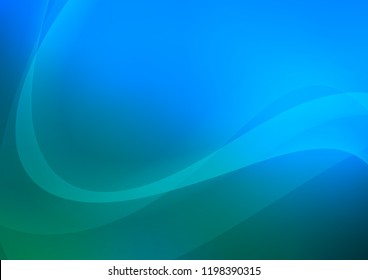 Light Blue, Green vector backdrop with bent lines. Glitter abstract illustration with wry lines. A completely new marble design for your business.