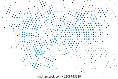 Light Blue, Green vector backdrop with rectangles, squares. Decorative design in abstract style with rectangles. The template can be used as a background.
