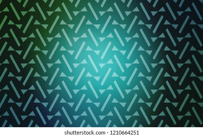 Light Blue, Green vector backdrop with lines, triangles. Decorative design in abstract style with triangles. Pattern for booklets, leaflets