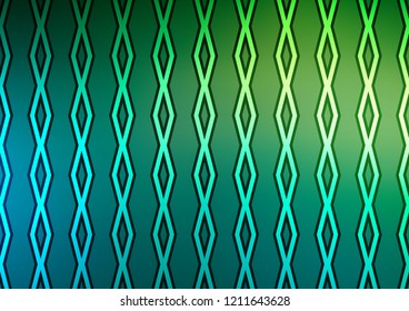 Light Blue, Green vector backdrop with lines, cubes. Colorful illustration with lines, cubes on abstract template. Best design for your ad, poster, banner.