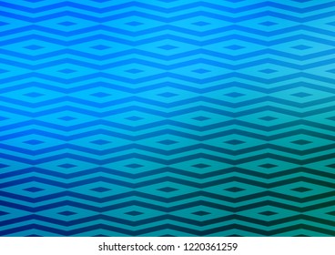 Light Blue, Green vector backdrop with lines, triangles. Beautiful illustration with triangles in nature style. Best design for your ad, poster, banner.