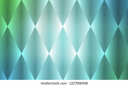 Light Blue, Green vector backdrop with rectangles, squares. Glitter abstract illustration with rectangular shapes. Pattern for commercials.
