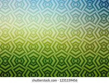 Light Blue, Green vector backdrop with long lines. Blurred decorative design in simple style with lines. Smart design for your business advert.