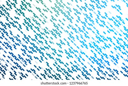 Light Blue, Green vector backdrop with long lines. Shining colored illustration with narrow lines. Smart design for your business advert.