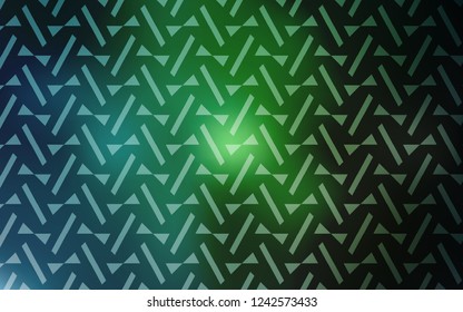 Light Blue, Green vector backdrop with lines, triangles. Glitter abstract illustration with triangular shapes. Template for wallpapers.