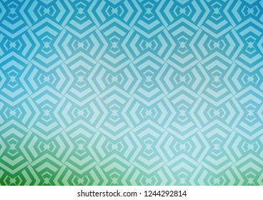 Light Blue, Green vector backdrop with long lines. Modern geometrical abstract illustration with staves. Backdrop for TV commercials.