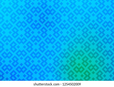 Light Blue, Green vector backdrop with rectangles, squares. Illustration with set of colorful rectangles. Best design for your ad, poster, banner.