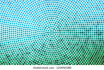Light Blue, Green vector backdrop with rectangles, squares. Illustration with set of colorful rectangles. The template can be used as a background.