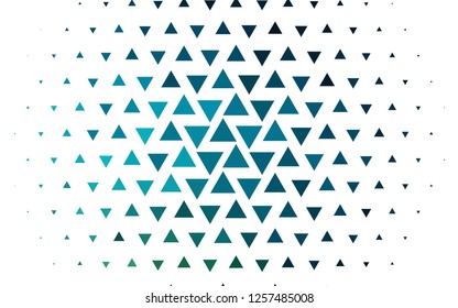 Light Blue, Green vector backdrop with lines, triangles. Illustration with set of colorful triangles. Pattern for busines ad, booklets, leaflets