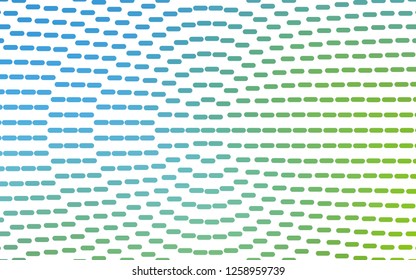 Light Blue, Green vector backdrop with long lines. Modern geometrical abstract illustration with staves. Backdrop for TV commercials.