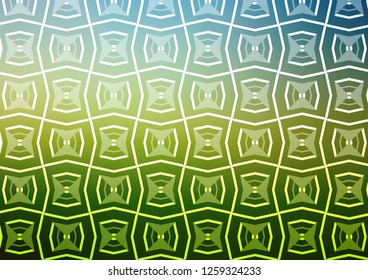 Light Blue, Green vector backdrop with long lines. Blurred decorative design in simple style with lines. Smart design for your business advert.