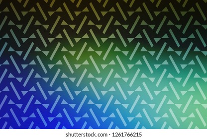 Light Blue, Green vector backdrop with lines, triangles. Modern abstract illustration with colorful triangles. Template for wallpapers.