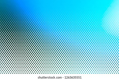 Light Blue, Green vector backdrop with dots. Blurred bubbles on abstract background with colorful gradient. Pattern for beautiful websites.