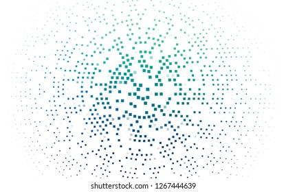 light Blue, Green vector backdrop with rectangles, squares. Rectangles on abstract background with colorful gradient. Modern template for your landing page.