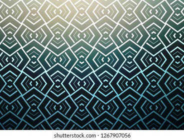 Light Blue, Green vector backdrop with long lines. Blurred decorative design in simple style with lines. Pattern for business booklets, leaflets.