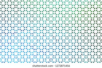 Light Blue, Green vector backdrop with lines, triangles. Abstract gradient illustration with triangles. Pattern can be used for websites.