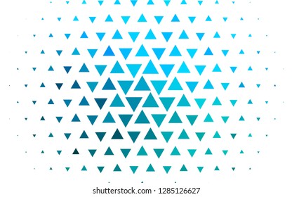 Light Blue, Green vector backdrop with lines, triangles. Abstract gradient illustration with triangles. Pattern for busines ad, booklets, leaflets
