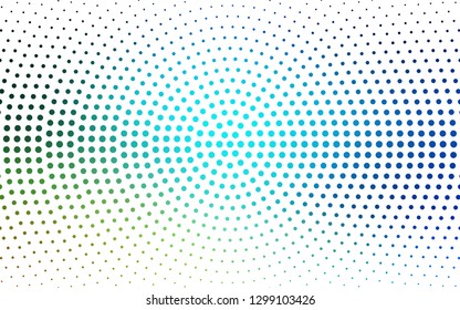 Light Blue, Green vector  backdrop with dots. Blurred decorative design in abstract style with bubbles. Pattern for beautiful websites.