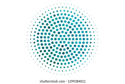 Light Blue, Green vector backdrop with hexagons. Design in abstract style with hexagons. Beautiful design for your business advert.