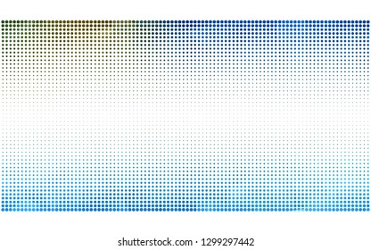 Light Blue, Green vector  backdrop with dots. Beautiful colored illustration with blurred circles in nature style. Design for your business advert.