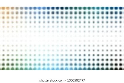 Light Blue, Green vector  backdrop with dots. Blurred decorative design in abstract style with bubbles. Pattern for textures of wallpapers.