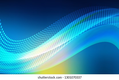 Light Blue, Green vector backdrop with dots and lines. Illustration with set of colorful abstract circles and lines. Design for poster, banner of websites.