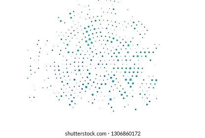 Light Blue, Green vector backdrop with rectangles, squares. Rectangles on abstract background with colorful gradient. Pattern for commercials.