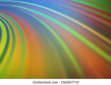 Light Blue, Green vector backdrop with bent lines. Brand new colored illustration in marble style with gradient. The elegant pattern for brand book.