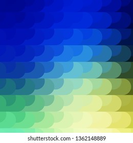 Light Blue, Green vector backdrop with lines. Colorful gradient illustration with abstract flat lines. Template for your UI design.