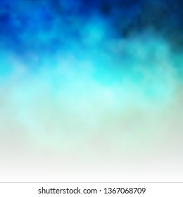 Light Blue, Green vector backdrop with cumulus. Colorful illustration with abstract gradient clouds. Template for landing pages.