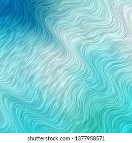Light Blue, Green vector backdrop with bent lines. Abstract illustration with bandy gradient lines. Pattern for busines booklets, leaflets
