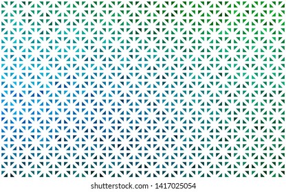 Light Blue, Green vector backdrop with lines, triangles. Decorative design in abstract style with triangles. Smart design for your business advert.