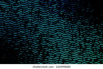 Light Blue, Green vector backdrop with dots. Modern abstract illustration with colorful water drops. Template for your brand book.