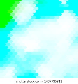 Light Blue, Green vector backdrop with lines. Repeated lines on abstract background with gradient. Smart design for your promotions.