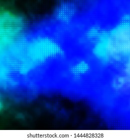 Light Blue, Green vector backdrop with circles. Illustration with set of shining colorful abstract spheres. Pattern for business ads.