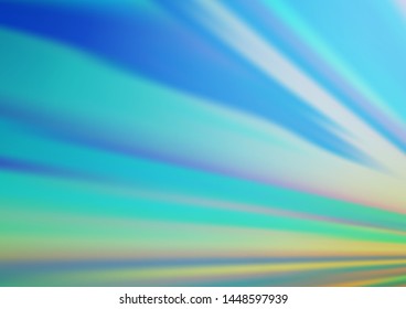 Light Blue, Green vector backdrop with long lines. Glitter abstract illustration with colored sticks. Backdrop for TV commercials.