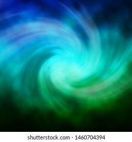 Light Blue, Green vector backdrop with cumulus. Abstract illustration with colorful gradient clouds. Colorful pattern for appdesign.