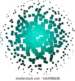 Light Blue, Green vector backdrop with rectangles. Abstract gradient illustration with colorful rectangles. Template for cellphones.