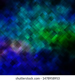Light Blue, Green vector backdrop with rectangles. Rectangles with colorful gradient on abstract background. Modern template for your landing page.