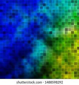 Light Blue, Green vector backdrop with rectangles. Abstract gradient illustration with rectangles. Pattern for websites, landing pages.