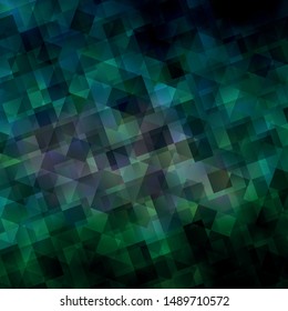 Light Blue, Green vector backdrop with lines, triangles. Decorative design in abstract style with triangles. Design for your promotions.