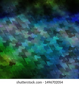 Light Blue, Green vector backdrop with rectangles. Colorful illustration with gradient rectangles and squares. Template for cellphones.