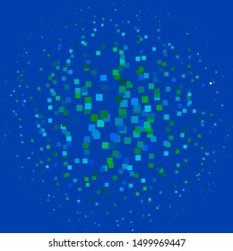 Light Blue, Green vector backdrop with rectangles. Illustration with a set of gradient rectangles. Pattern for websites, landing pages.