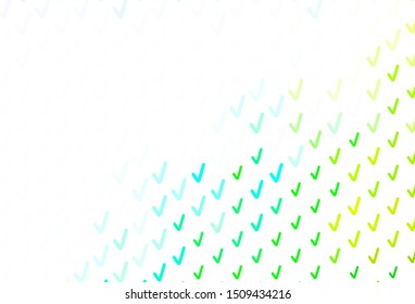 Light Blue, Green vector backdrop with curved lines. Shining colorful illustration in simple style. A completely new design for your business.