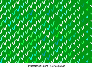 Light Blue, Green vector backdrop with curved lines. Brand new colorful illustration in simple style. A completely new template for your design.