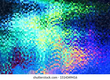 Light Blue, Green vector backdrop with rhombus. Abstract gradient illustration with rectangles. The template can be used as a background.