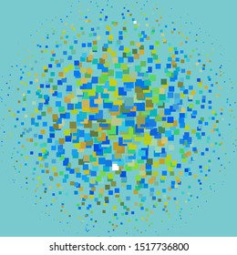 Light Blue, Green vector backdrop with rectangles. Rectangles with colorful gradient on abstract background. Pattern for commercials, ads.