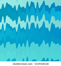 Light Blue, Green vector backdrop with bent lines. Gradient illustration in simple style with bows. Pattern for websites, landing pages.