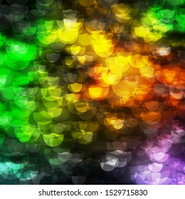 Light Blue, Green vector backdrop with rounded shapes. Abstract decorative design in gradient style with bubbles. Pattern for websites.